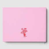 Livre D'or Poignée rétro rouge et rose (Verso)