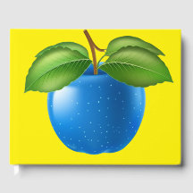 Pomme bleue étoilée magique