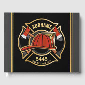 Livre D'or Pompier AJOUTER LE NOM Insigne du service de pompi (Recto)