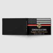 Livre D'or Pompier Fire Academy Red Line Drapeau Graduation (Complet)