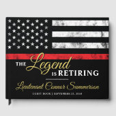 Livre D'or Pompier Retraite Service d'incendie pompier (Recto)