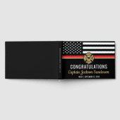 Livre D'or Pompiers Service d'incendie Drapeau Retraite (Complet)