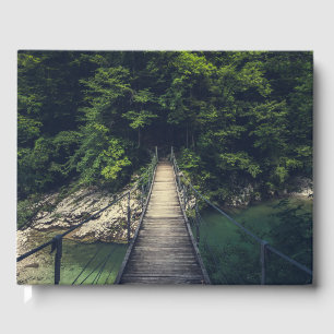Livre D'or Pont suspendu simple rivière Idrijca, Slovénie