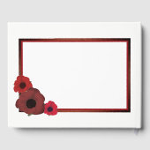 Livre D'or Poppies rouges et Mariage de Burlap (Verso)