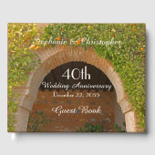 Livre D'or Porte Rustique aux Oranges Fête d'Anniversaire 40 (Recto)