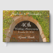 Livre D'or Porte Rustique avec Oranges Fête d'Anniversaire 40 (Recto)