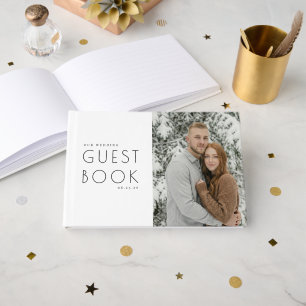 Livre D'or Portrait d'hiver blanc serein