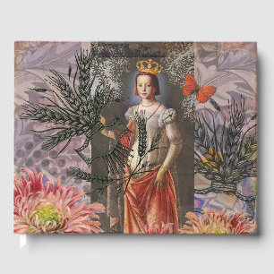 Livre D'or Portrait Fantaisiste de Femme Vierge Astrologie