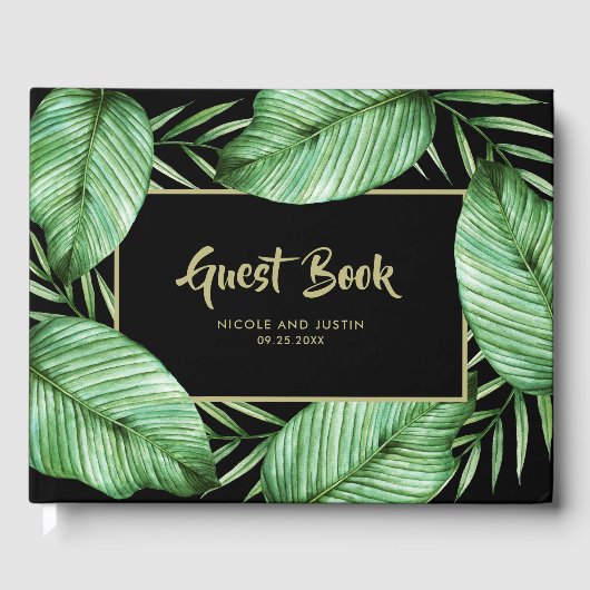 Livre D'or Posh Tropical Vibe Mariage (Recto)