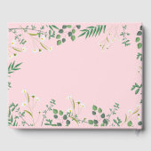 Livre D'or Poster de Mariage frontalier floral délicat (Verso)