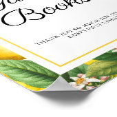 Livre d'or pour Baby Shower Citron Citrus (Coin)