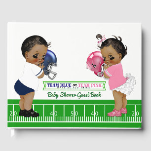 Livre d'or pour Baby Shower de révélation du sexe