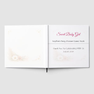 Livre d'or pour Baby Shower Élégant Souvenir