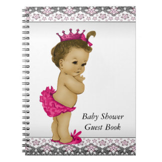 Livre d'or pour baby shower rose et noir