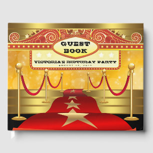 Livre d'or pour fête d'anniversaire à Hollywood