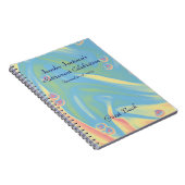 Livre d'or pour fête de retraite avec pastels et c (Côté Droit)