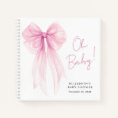 Livre d'or pour invité pour Baby Shower Fille avec (Devant)