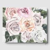 Livre d'or pour invités de mariage Bouquet de rose (Verso)