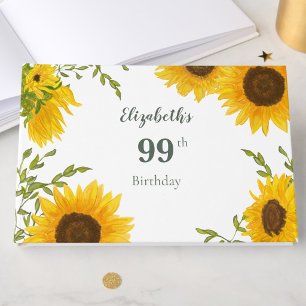 Livre d'or pour les 99 ans Élégants Tournesols