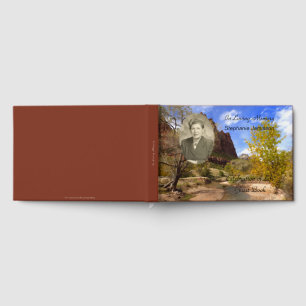Livre d'or pour une célébration de vie avec photo,