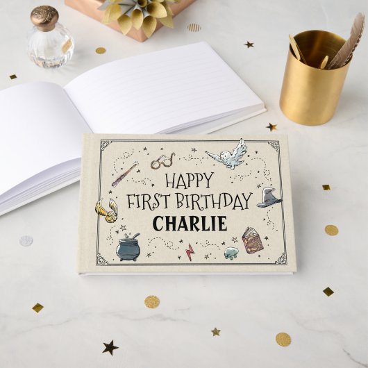Livre D'or Premier Anniversaire de Harry Potter (Recto ouvert)