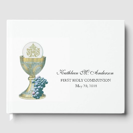 Livre D'or Première Communion Sainte Eucharistie (Recto)