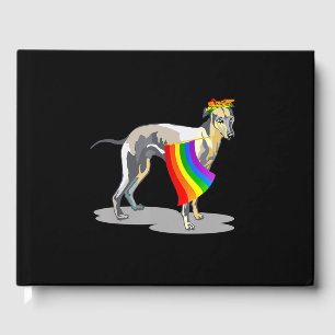 Livre D'or Pride Lgbt Drapeau Gay Be Lesbian Whippet Lover Ca