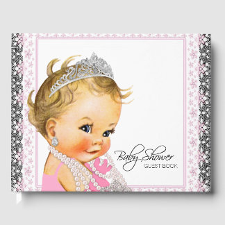 Livre D'or Princess Baby shower Guest Book