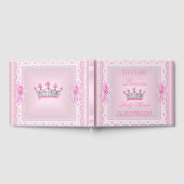 Livre D'or Princesse Baby shower fille rose Pearl Tiara (Complet)