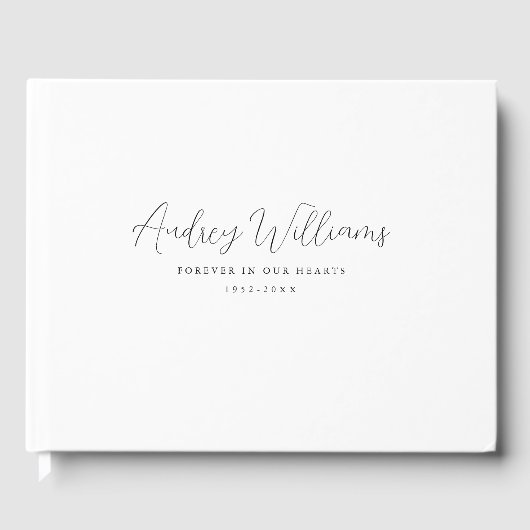 Livre D'or Puce, Écriture manuscrite, Blanc (Recto)