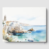 Livre D'or Puglia, Italy Watercolor Landscape Wedding (Verso)