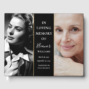 Livre D'or Puis Et Maintenant 2 Funérailles Mémorial Photo