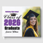 Livre D'or Purple Class of 2026 Graduation Photo (Recto)