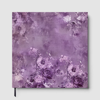 Livre D'or Purple Flowers On a Purple Background