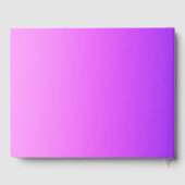 Livre D'or Purple Pink Ombre Gradient Blur Abstrait Design (Verso)