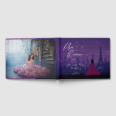 Livre D'or Purple Pink Paris Fireworks Quinceañera (Complet)