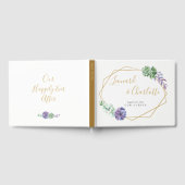 Livre D'or Purple Succulents Mariages Invités Réserver (Complet)