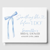 Livre D'or Quelque chose de Blue Bow Fête des mariées Brunch (Recto)