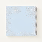 Livre d'or Quinceanera bébé bleu argent (Dos)