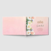 Livre D'or Quinceanera fleurs roses tiara nom glamour (Complet)