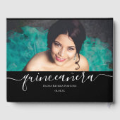 Livre D'or Quinceañera moderne Photo personnalisée Parti Quin (Verso)