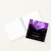 Livre d'or Quinceanera nom de la parties scintilla (Intérieur)