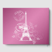 Livre d'or Quinceanera Party Paris Pink (Verso)