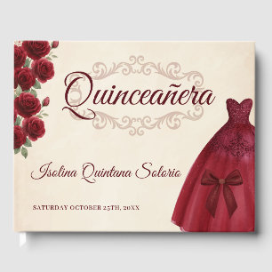 Livre D'or Quinceanera Photo de Classe 15e Anniversaire Bourg