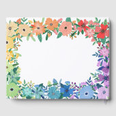 Livre D'or Rainbow Flowers Mrs & Mrs Mariage Guestbook (Verso)