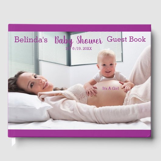 Livre D'or Rainbows, Collection de Baby showers de nuages flu (Recto)