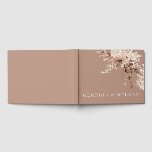 Livre D'or Réception De Mariage Florale Boho Moderne (Complet)
