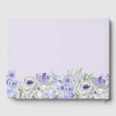 Livre D'or Réception de Quinceanera Florale Perple (Verso)