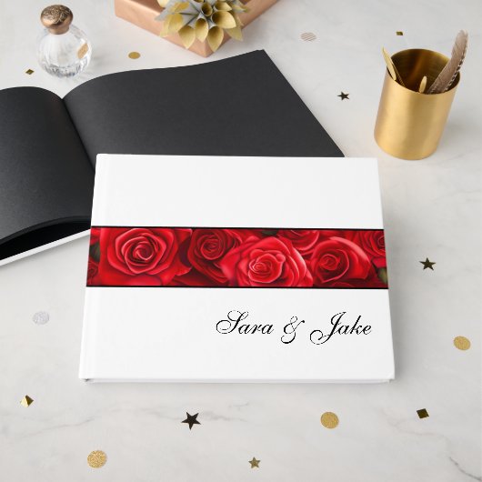 Livre d'or Red Roses (Recto ouvert)