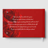 Livre D'or Red Roses Memorial Guest Book (Verso)